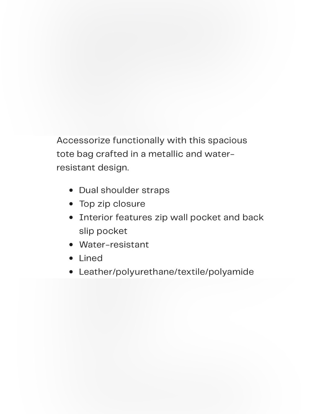 Thacker Metallic Anya Tote | Lots of Compartments | Silver - Picture 14 of 14